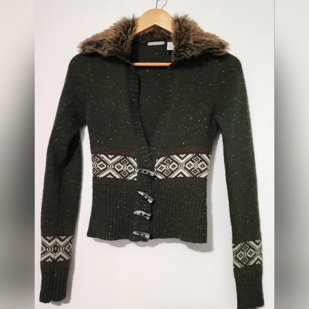Women's Faux Fur Wool Blend Sweater by Pandemonium